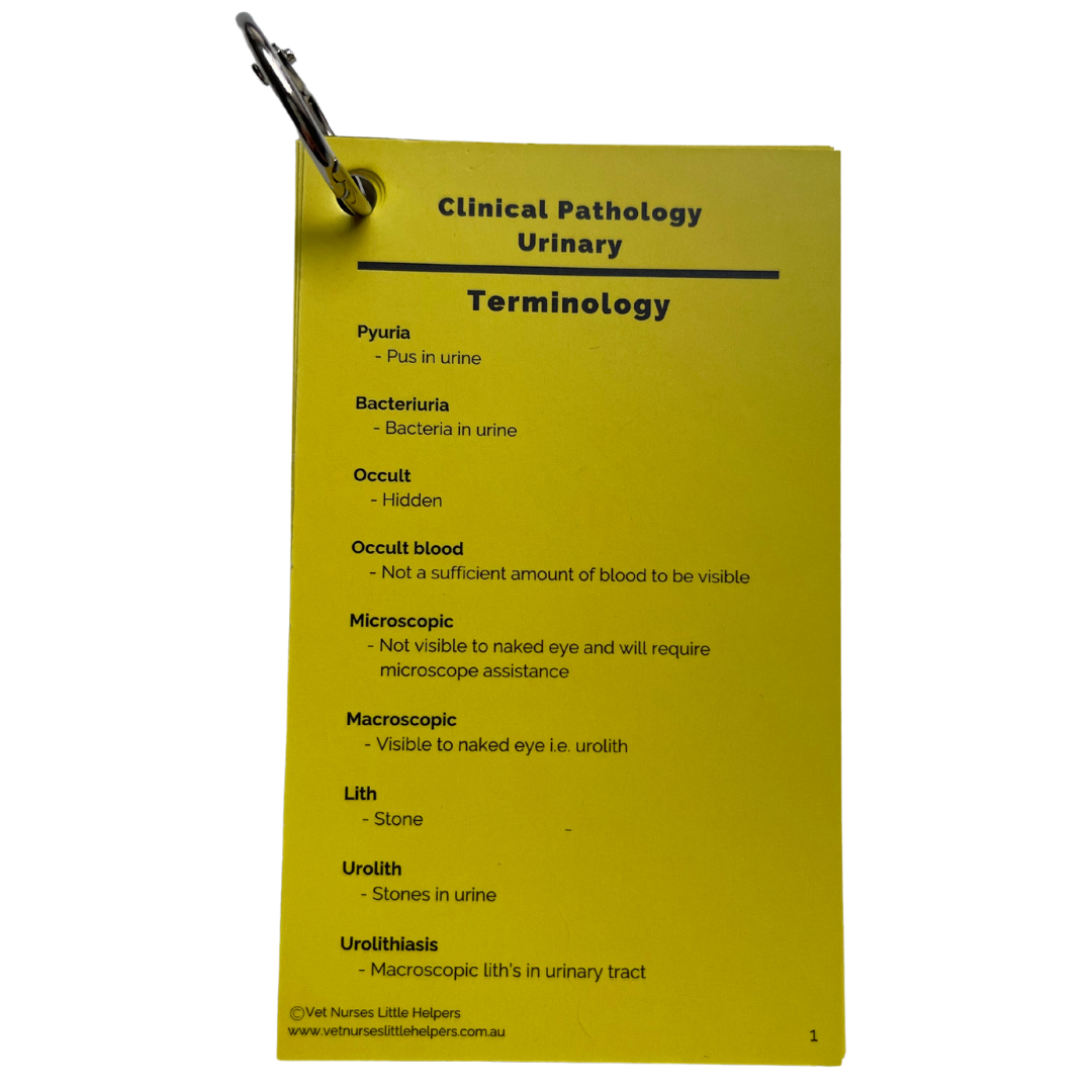 Clinical Pathology - Urinalysis and Faeces