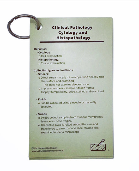 Clinical Pathology - Cytology and Histopathology - Vet Nurses Little Helpers