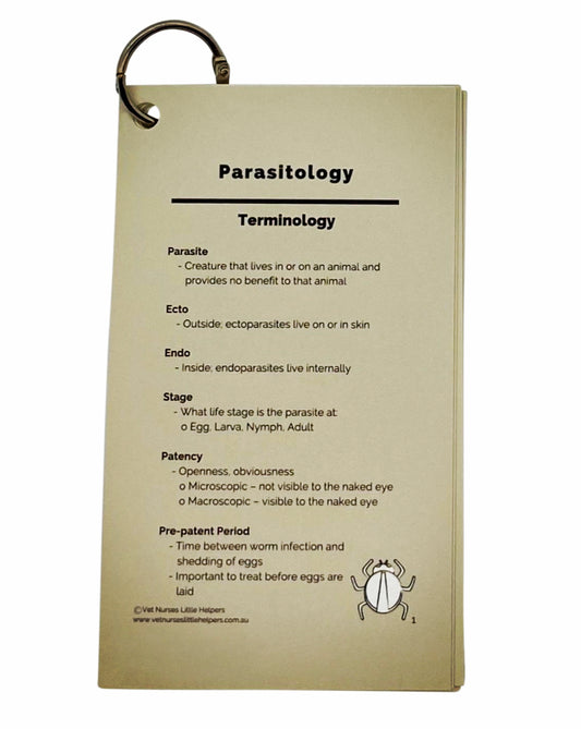 Parasitology - Vet Nurses Little Helpers