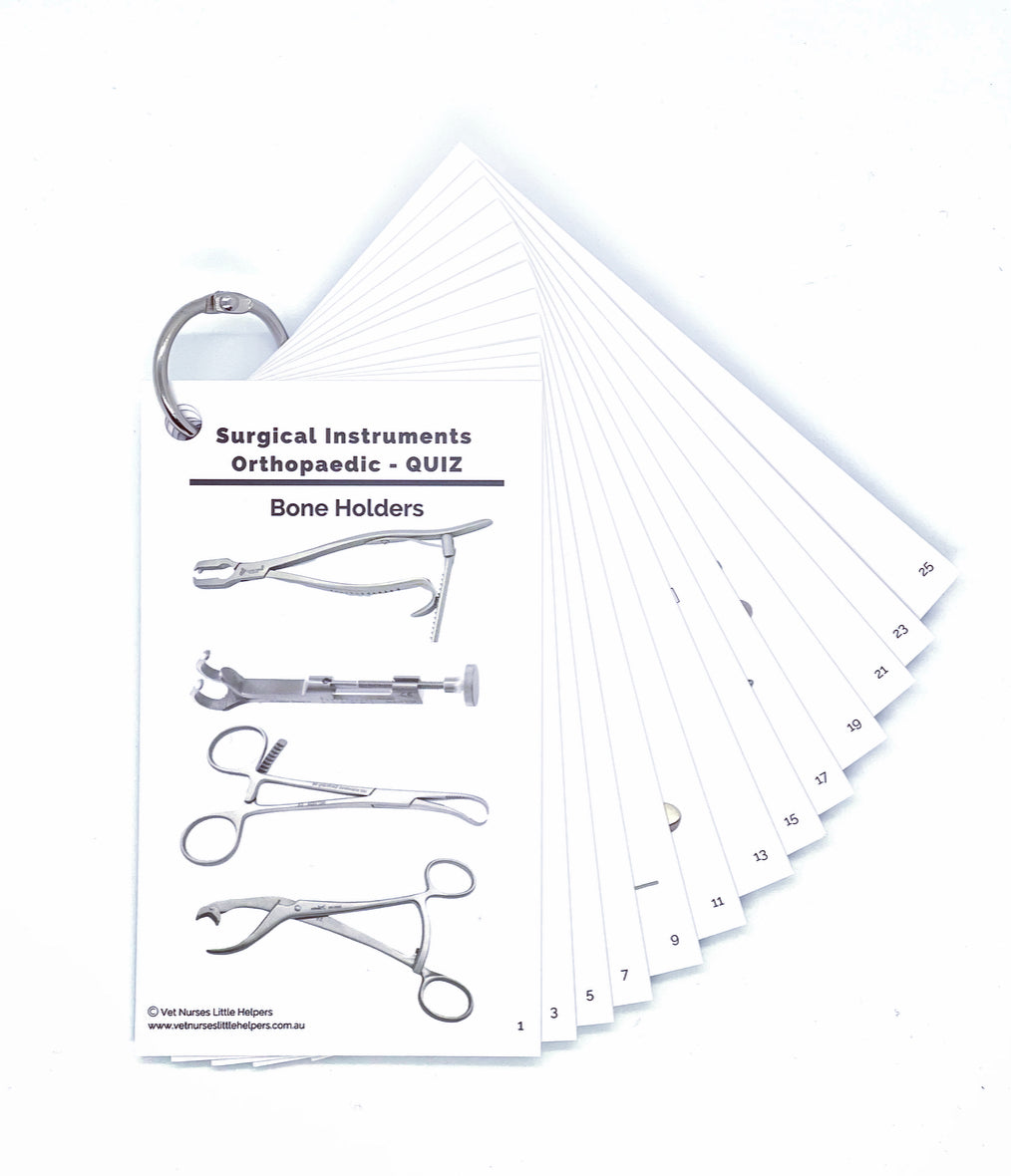 Surgical Instruments Orthopaedic Quiz Set Vet Nurses Little Helpers
