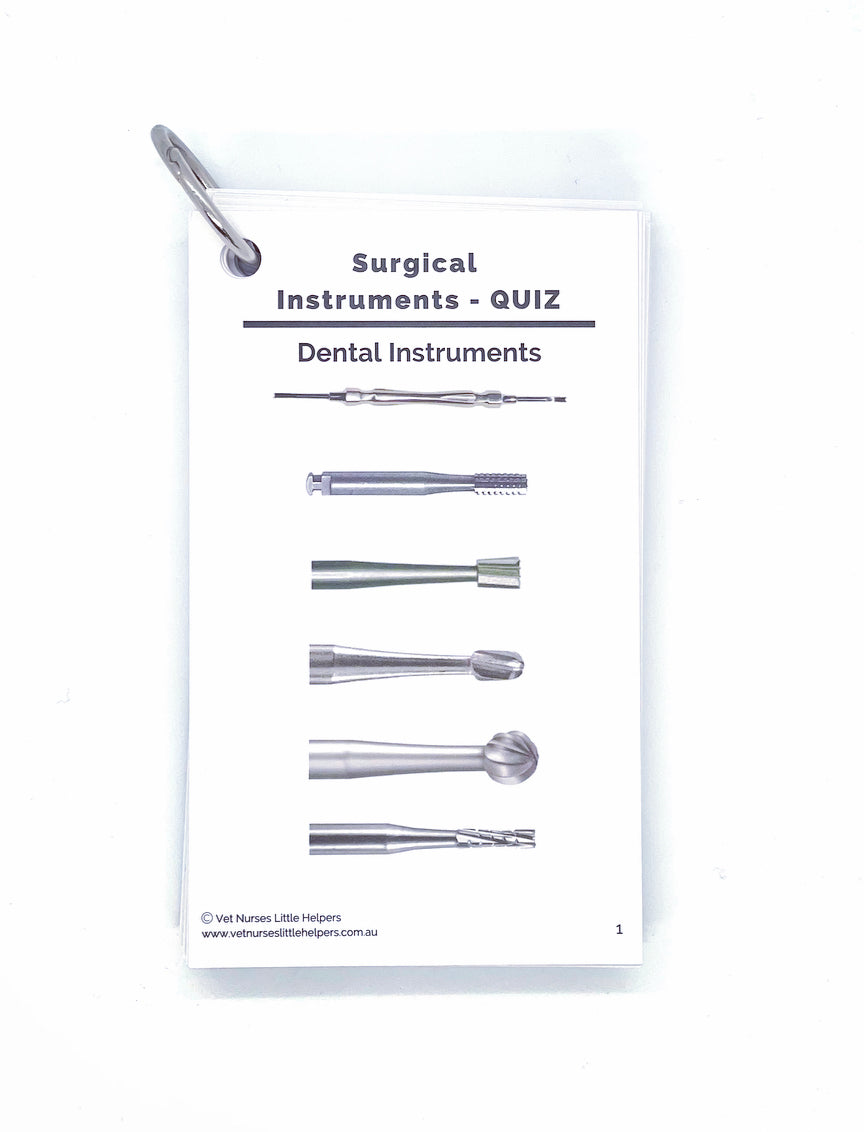 Surgical Instruments - Quiz Set - Vet Nurses Little Helpers