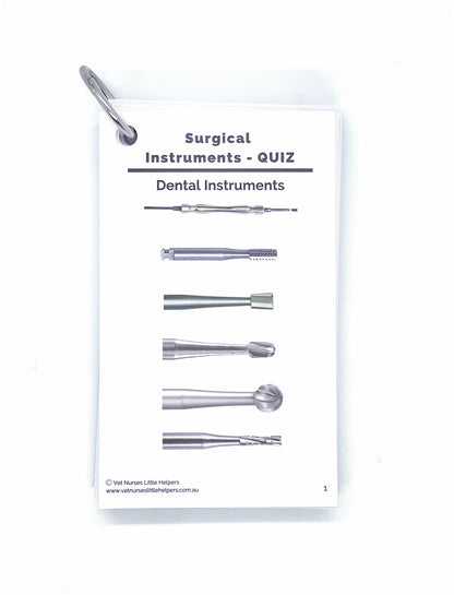 Surgical Instruments - Quiz Set - Vet Nurses Little Helpers