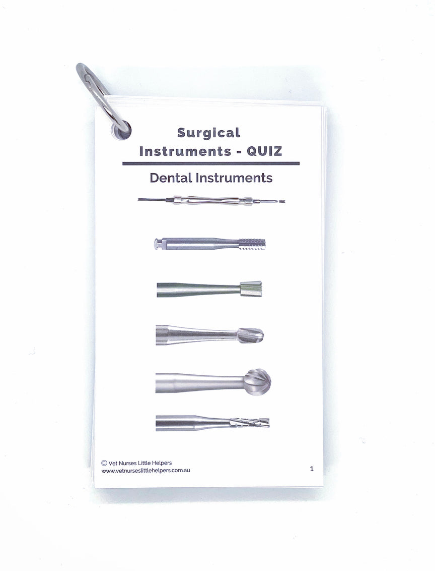 Surgical Instruments Quiz Set Vet Nurses Little Helpers