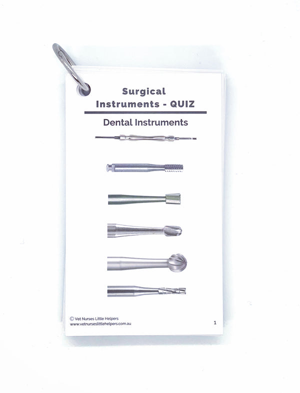 Surgical Instruments Quiz Set Vet Nurses Little Helpers